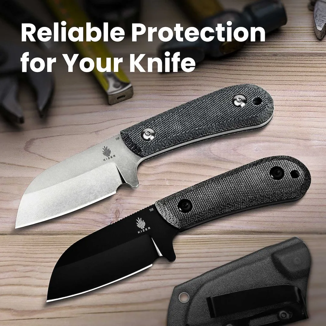 Nóż Kizer Fixed Deckhand Micarta+G10 D2 Black — zdjęcie 9