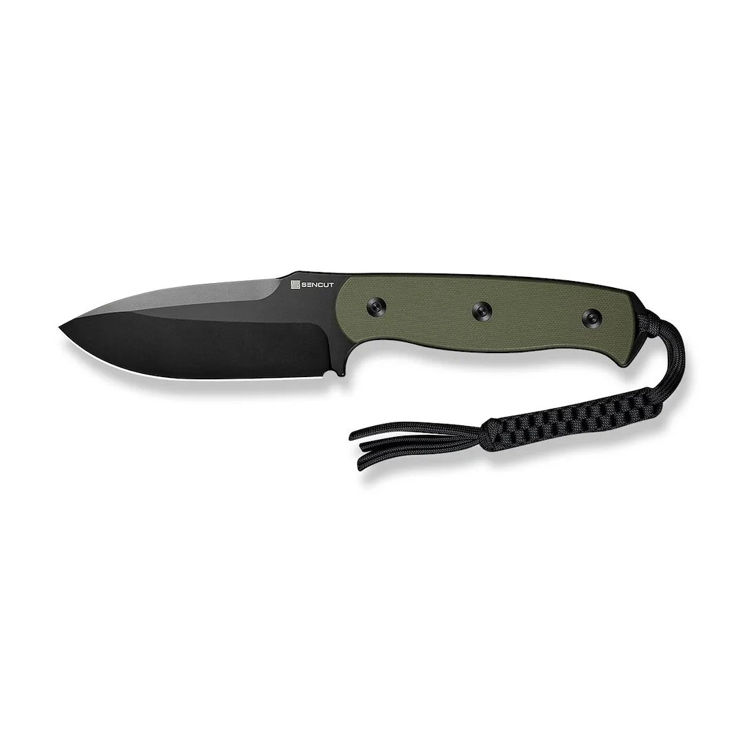 Nóż SENCUT Fixed Toxodon G10 OD Green Black Blade — zdjęcie 4