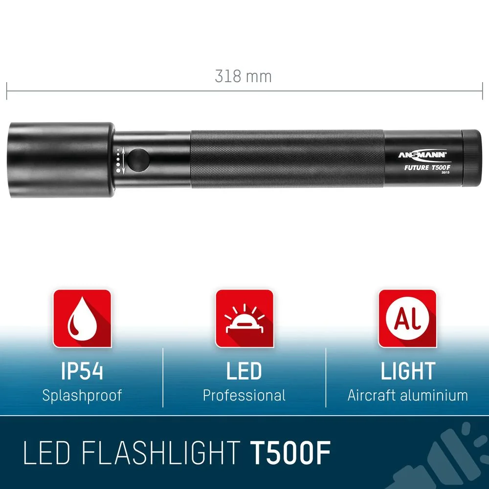 Latarka Ansmann LED Torch Future T500F,970 lm, 3xD — zdjęcie 9