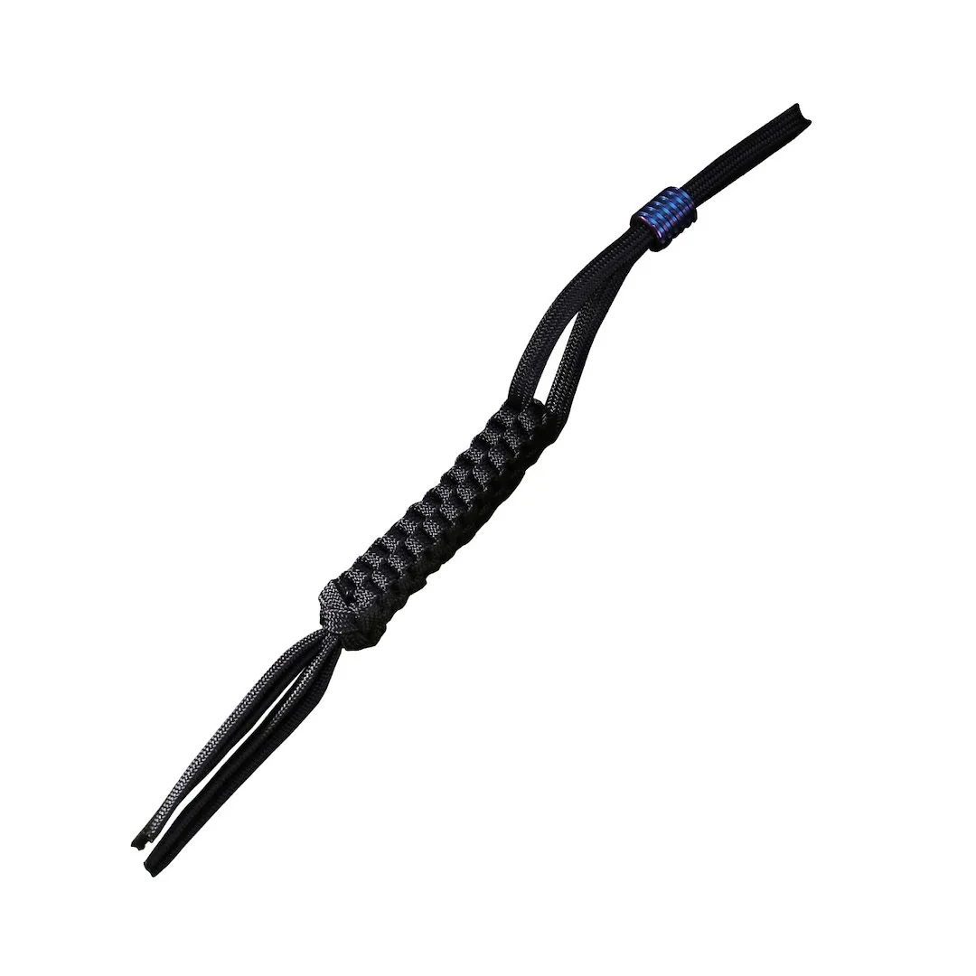 Zawieszka Paracord WE Black + Ti Bead Purple — zdjęcie 1
