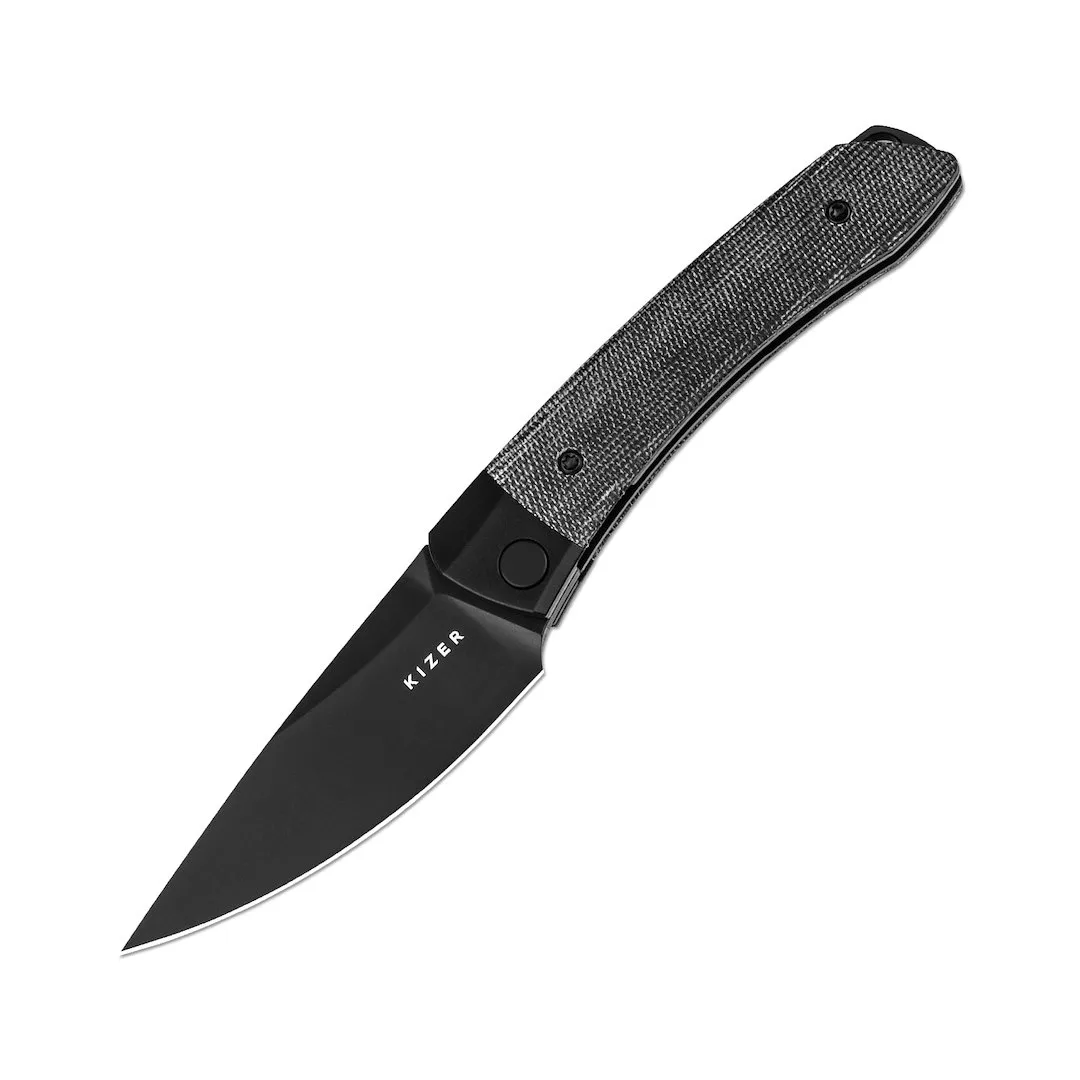 Nóż Kizer Mini Momo Aluminum+Micarta 154CM — zdjęcie 1