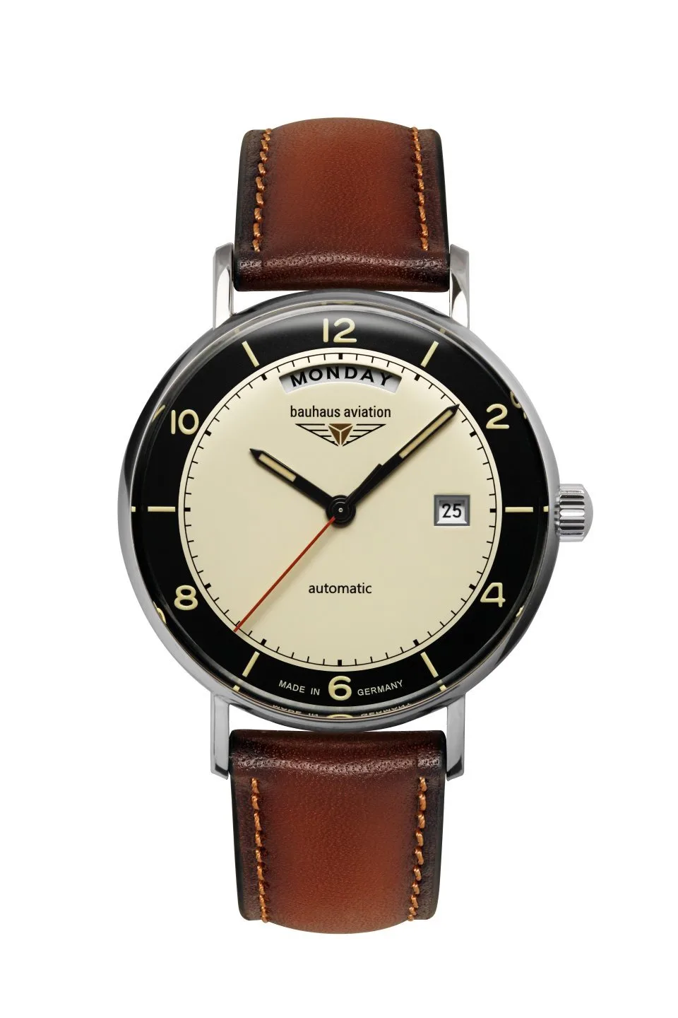 Zegarek Bauhaus Aviation Vintage Pilot 24622, 41mm — zdjęcie 1
