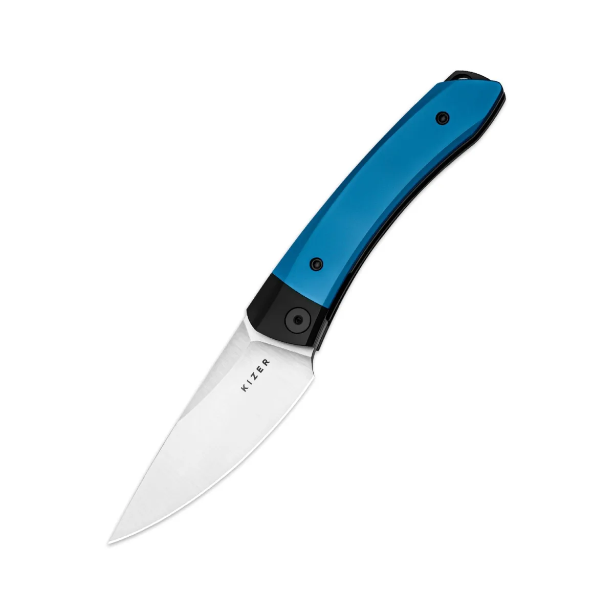 Nóż Kizer Mini Momo Blue Aluminum 154CM — zdjęcie 1