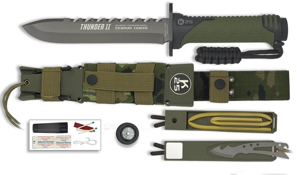 Nóż K25 32134 Thunder II Camo — zdjęcie 2