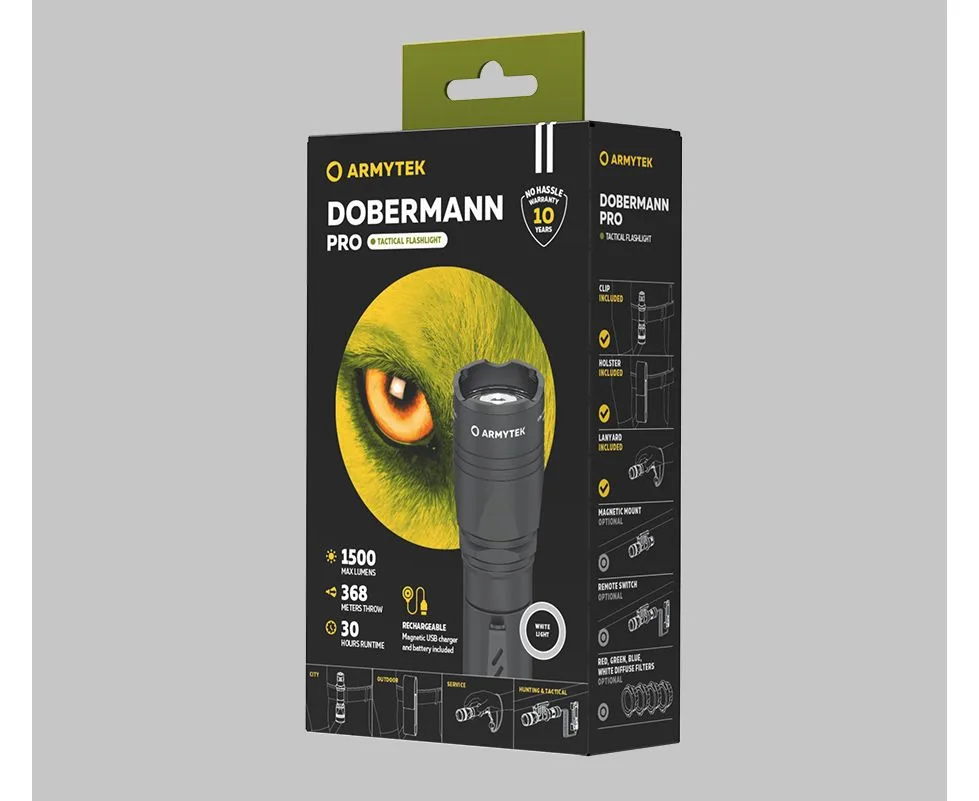 Latarka Armytek Dobermann PRO 1400 lm — zdjęcie 3