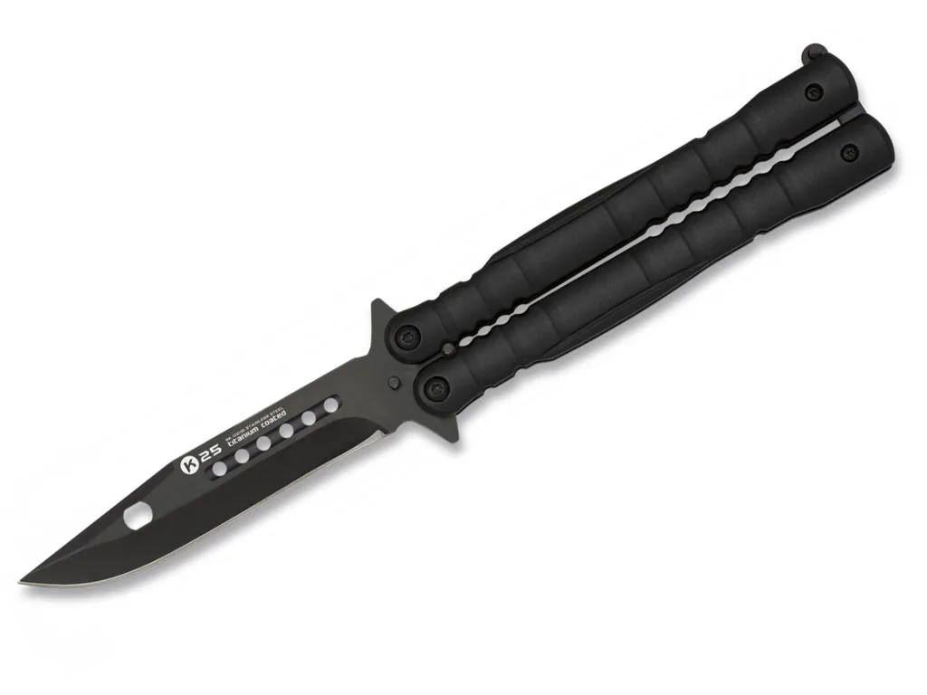Nóż motylek K25 02131 Balisong Black — zdjęcie 1