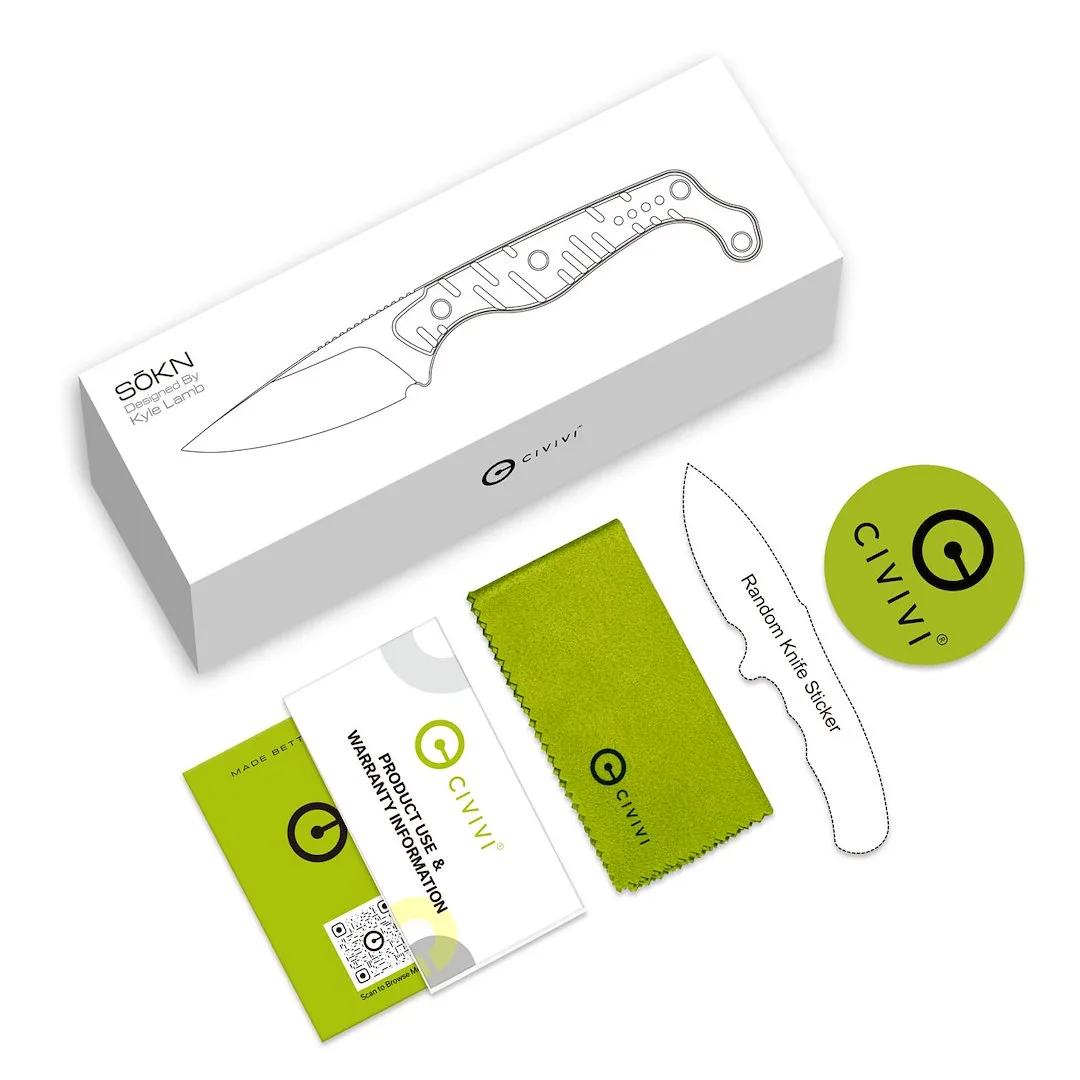 Nóż CIVIVI Fixed SÖKN Nitro-V Gray G10 Satin — zdjęcie 9