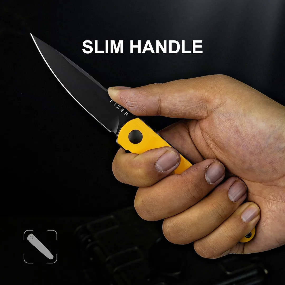 Nóż Kizer Bamboo G10 Yellow Nitro-V — zdjęcie 16