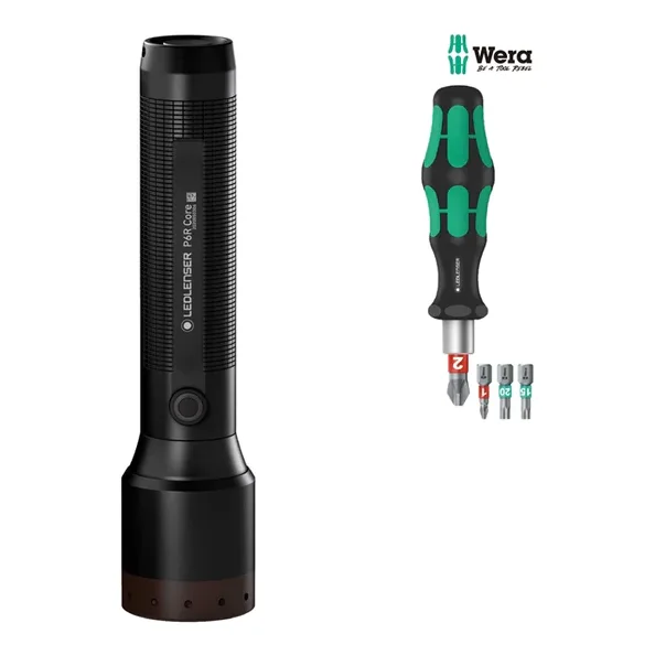 Latarka Ledlenser P6R core + zestaw WERA 900lm — zdjęcie 1