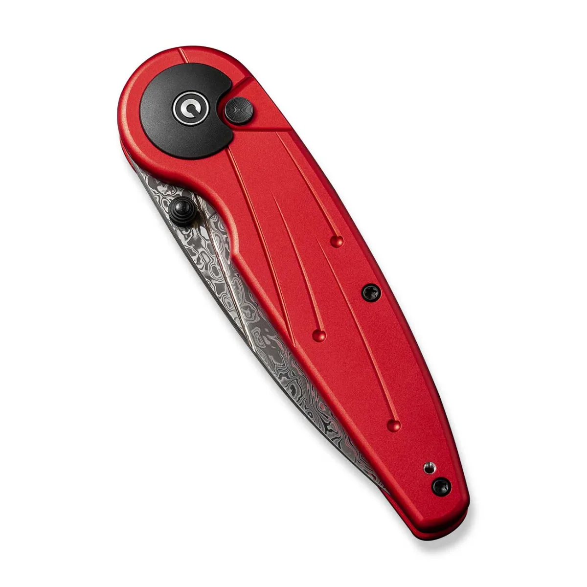 Nóż Civivi Starflare Damascus Red Aluminum — zdjęcie 4