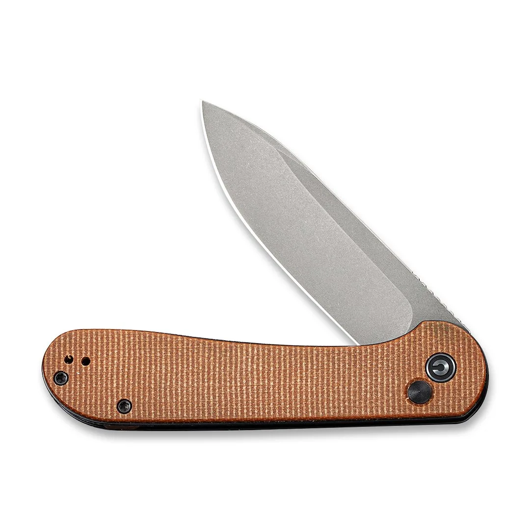 Nóż CIVIVI Button Lock Elementum Brown Micarta — zdjęcie 4