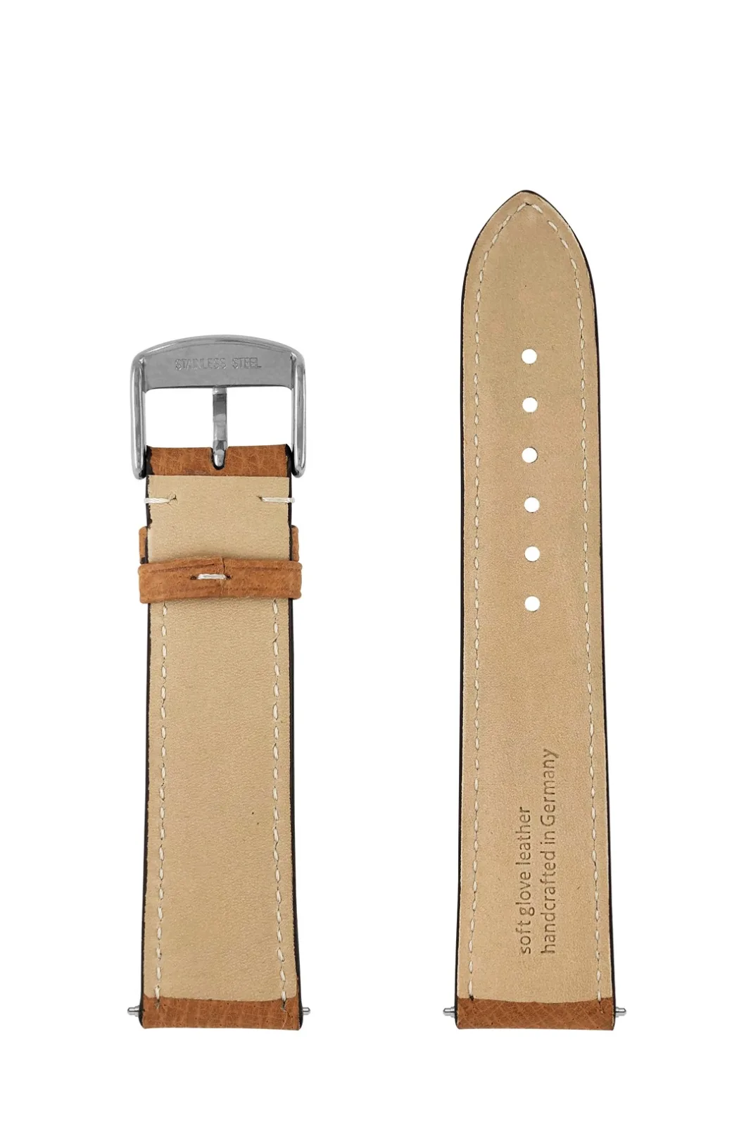 Pasek skórzany Iron Annie jasnobrązowy, 20 mm — zdjęcie 3