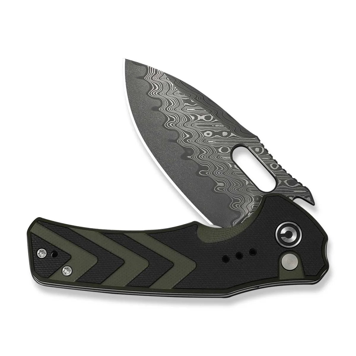 Nóż CIVIVI Vexron Damast G10 Milled Black & Green — zdjęcie 3
