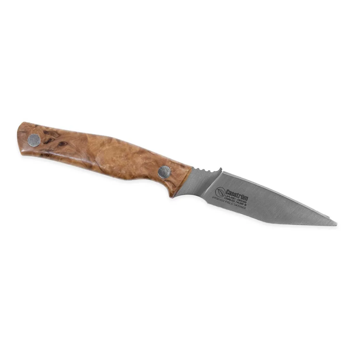 Nóż Casström Swedish Field Dresser Sta.Curly Birch — zdjęcie 2