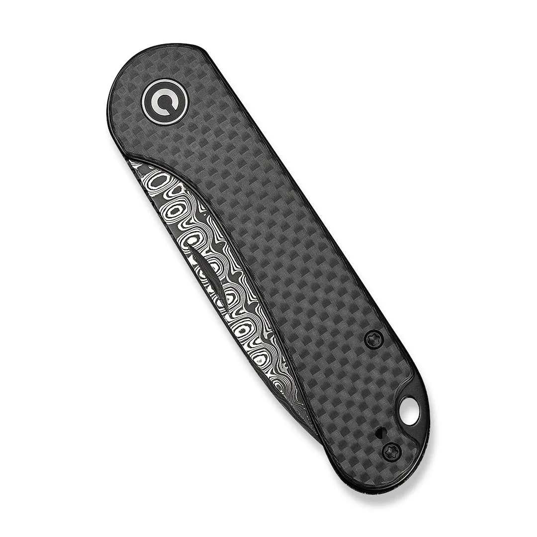 Nóż CIVIVI Elementum Slip Joint Damast CF — zdjęcie 4