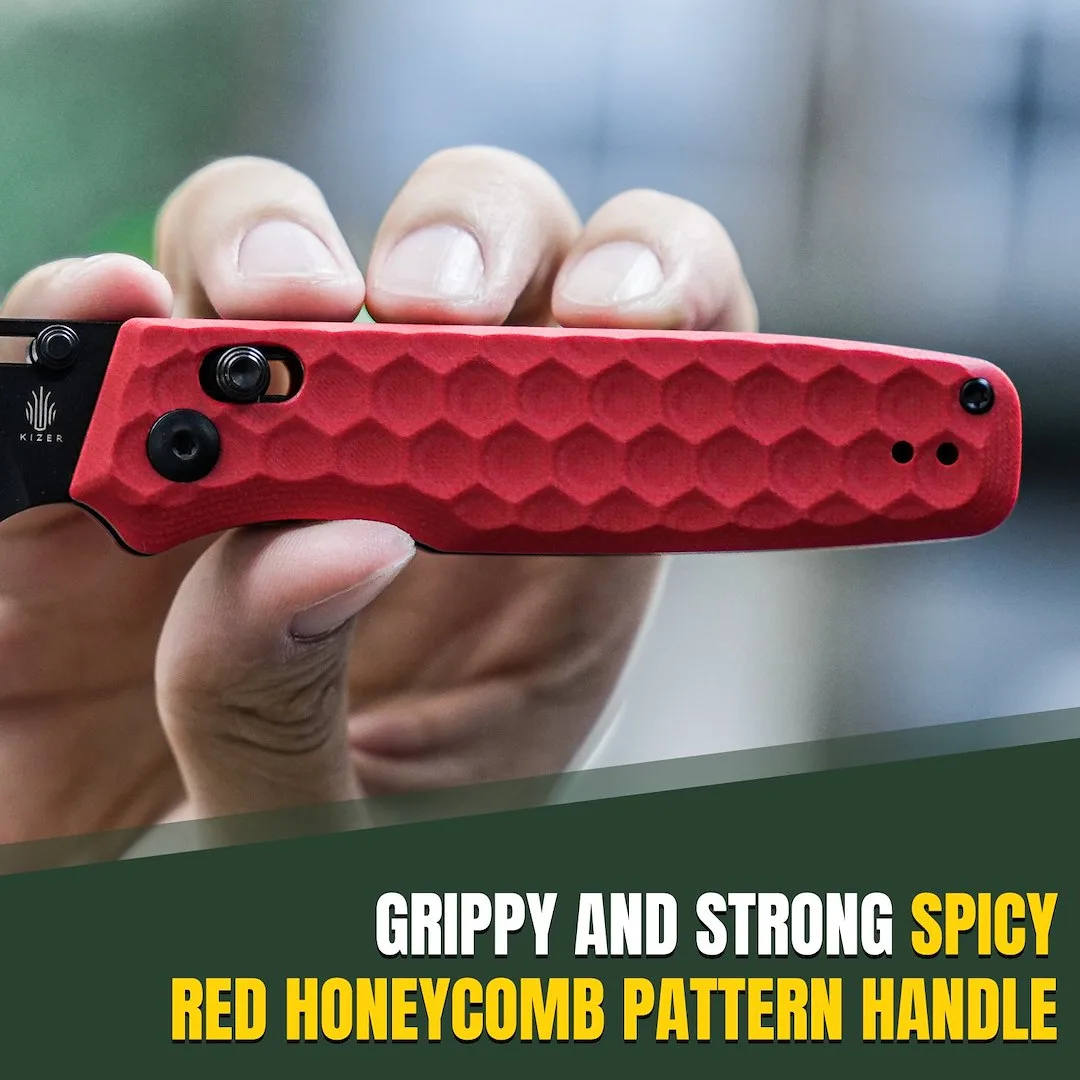 Nóż Kizer Task Red G10 Nitro-V — zdjęcie 12