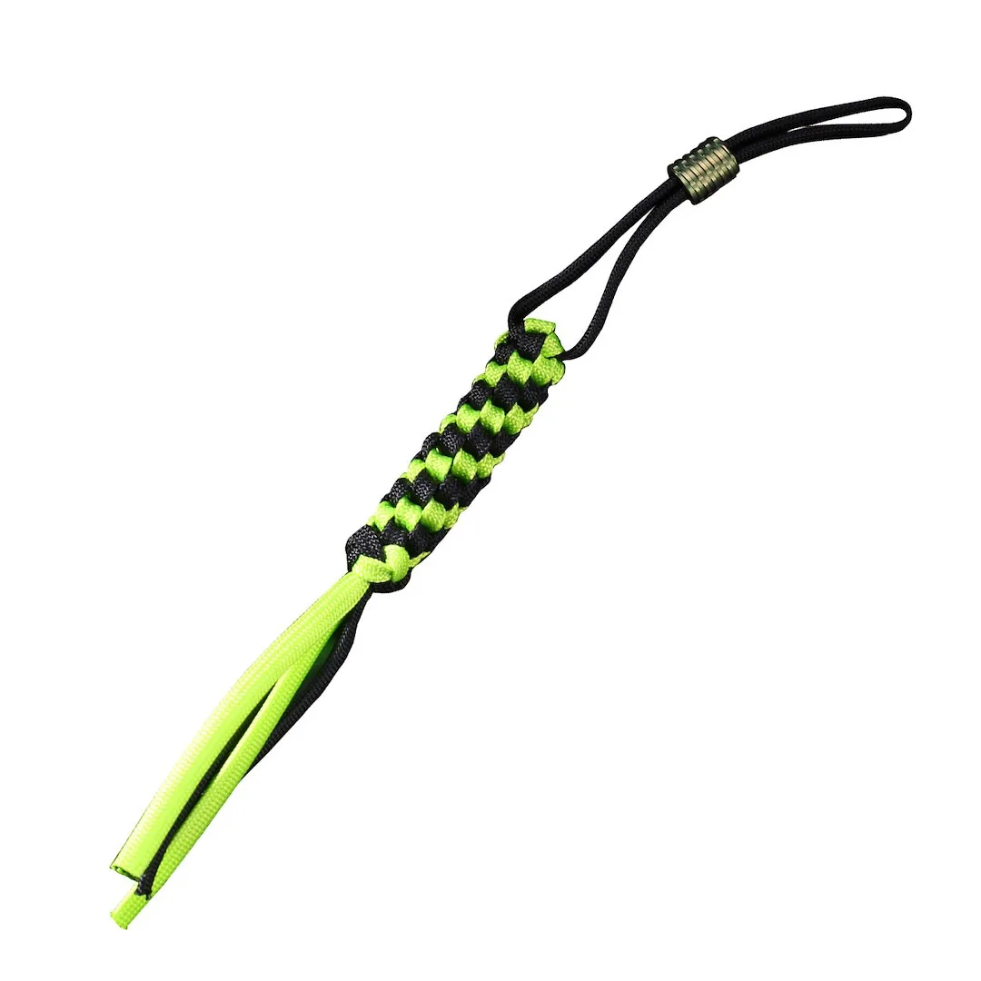 Zawieszka Paracord WE Green/Black + Ti Bead Green — zdjęcie 1