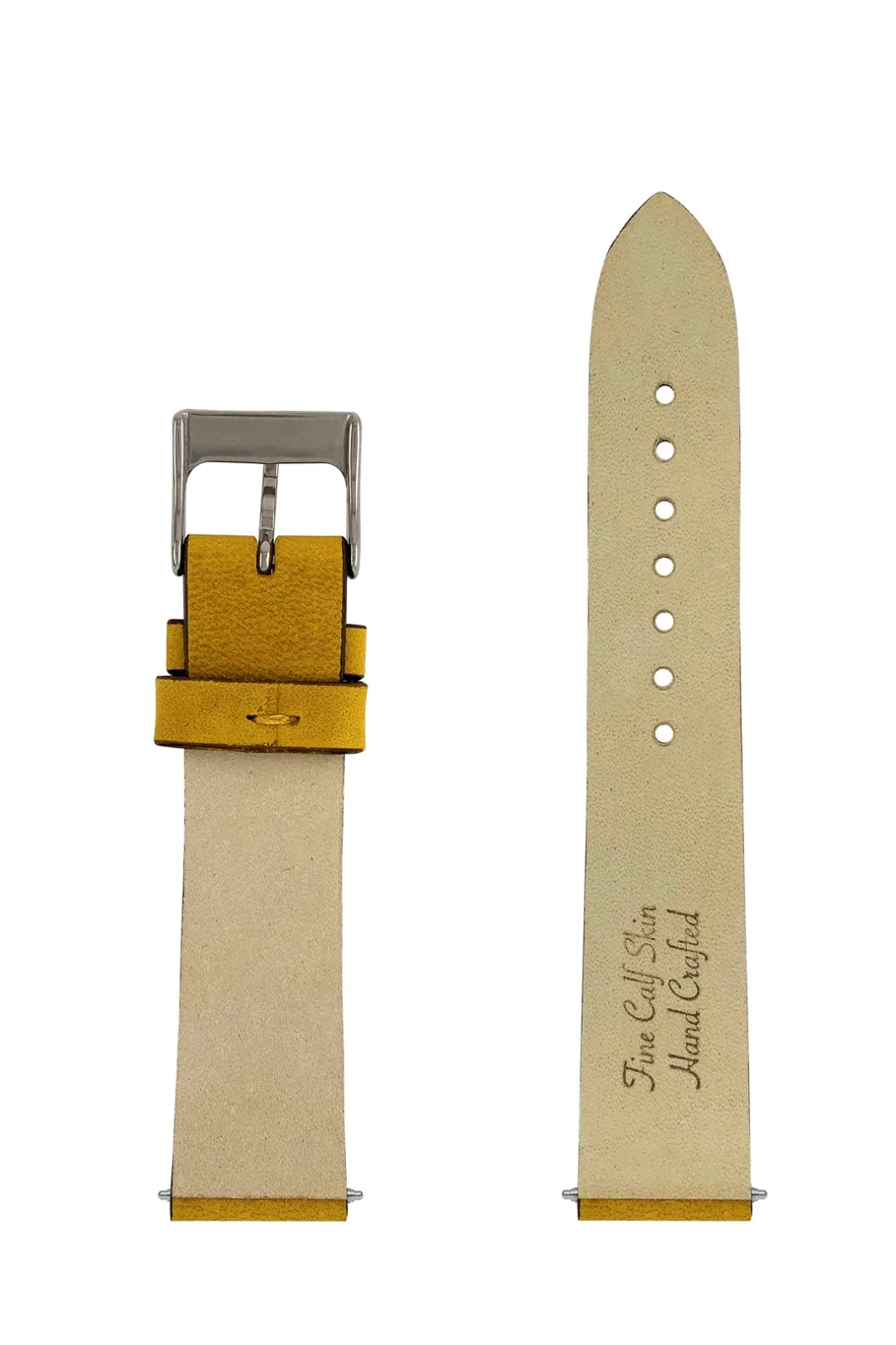 Pasek skórzany Bauhaus, jasnobrązowy, 20 mm — zdjęcie 3