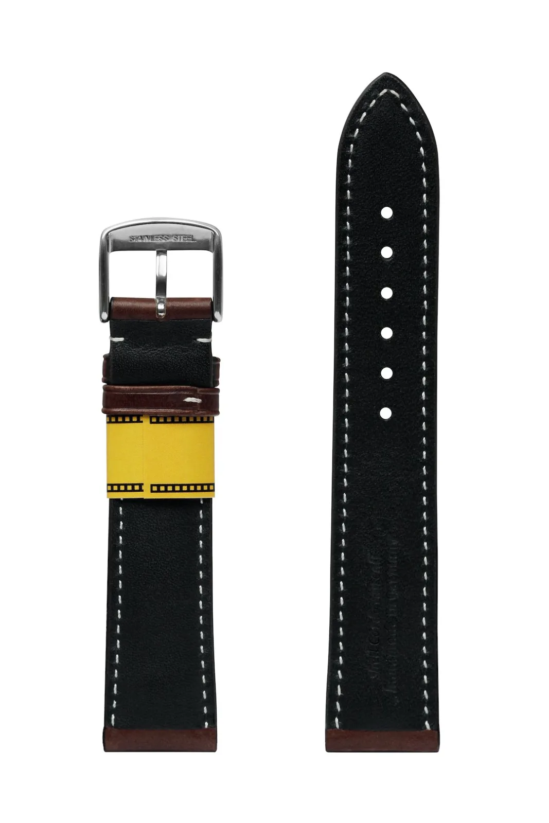 Pasek skórzany Zeppelin, brązowy 22 mm — zdjęcie 3