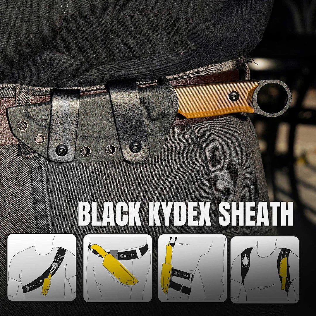 Nóż Kizer Fixed Cabox PEI Nitro-V — zdjęcie 15