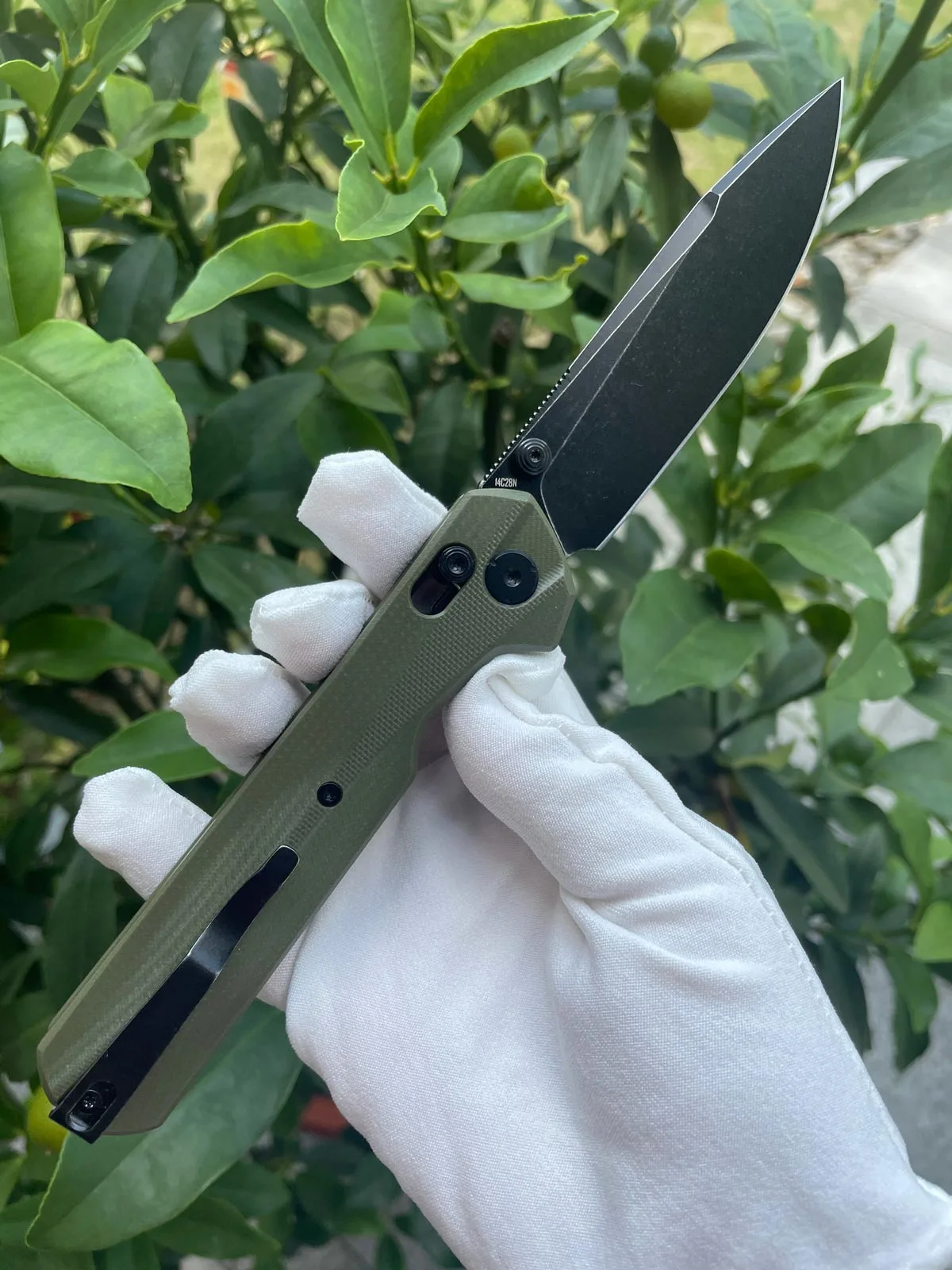 Nóż KNIVESPL The First OD Green G10 14C28N — zdjęcie 2