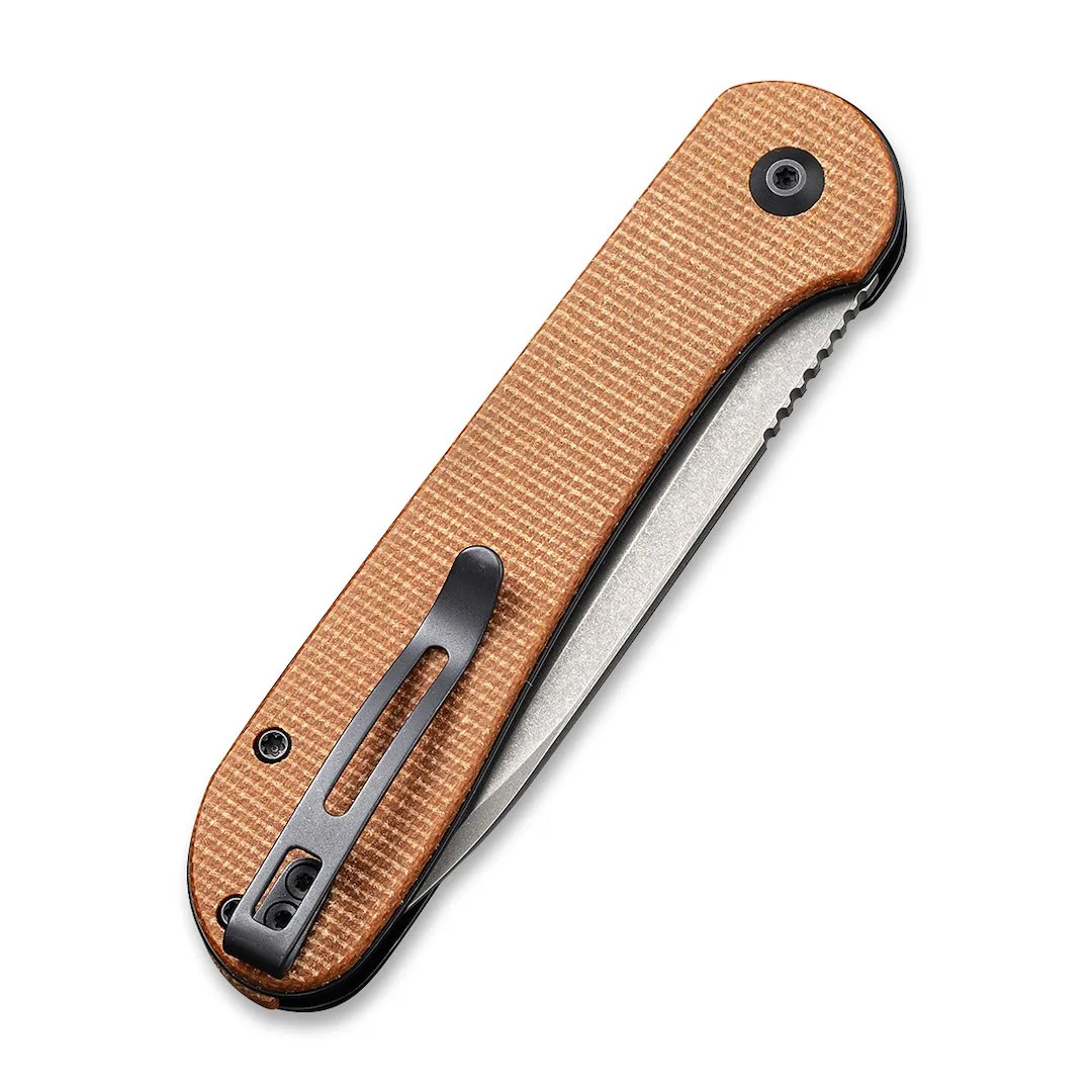 Nóż CIVIVI Button Lock Elementum Brown Micarta — zdjęcie 6