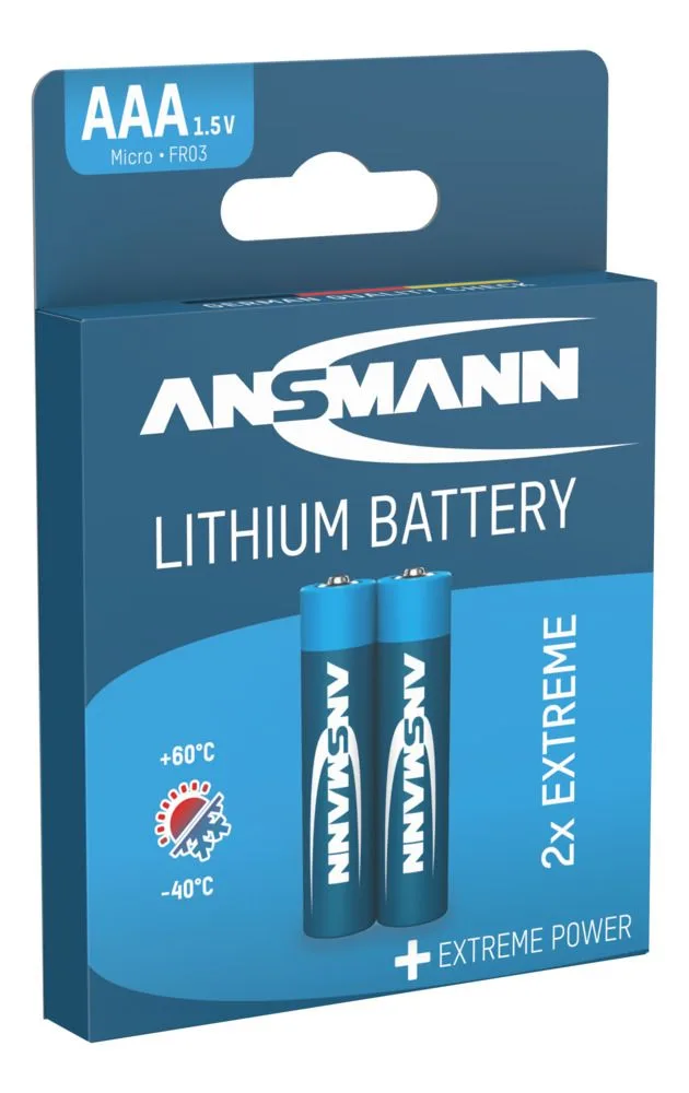 Baterie litowe Ansmann AAA / FR03 2 szt. — zdjęcie 4