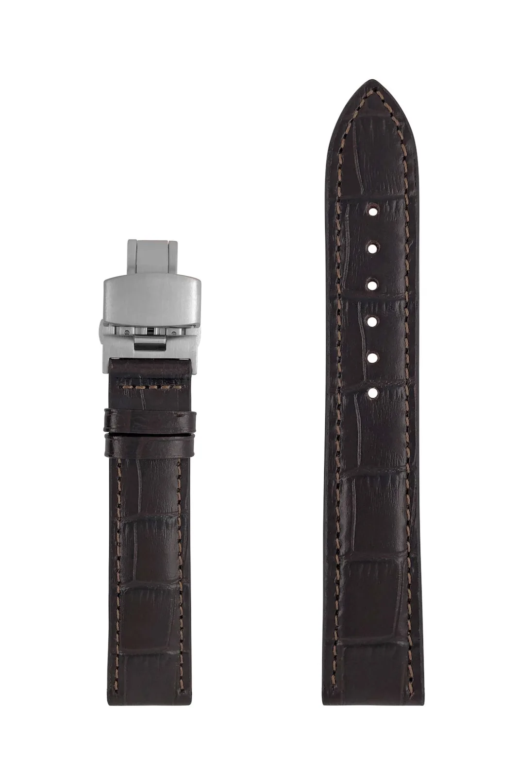 Pasek skórzany Zeppelin brązowy, 20mm — zdjęcie 2