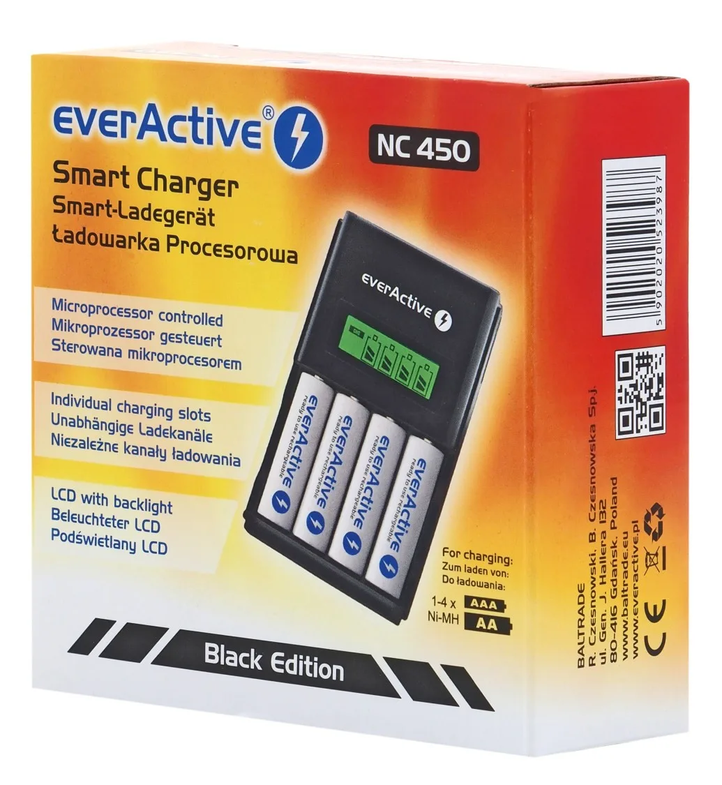 Ładowarka everActive NC450 do AA i AAA — zdjęcie 7
