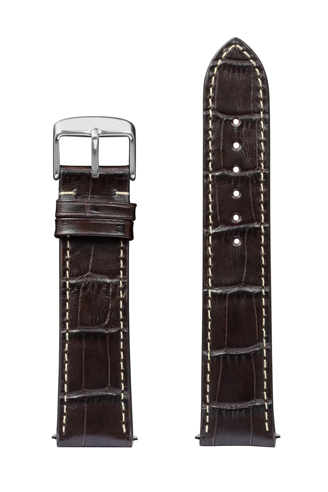 Pasek skórzany Zeppelin, brązowy 22 mm — zdjęcie 2