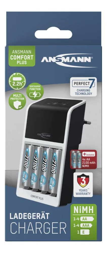 Ładowarka Ansmann Comfort Plus + 4x AA 2100 — zdjęcie 7