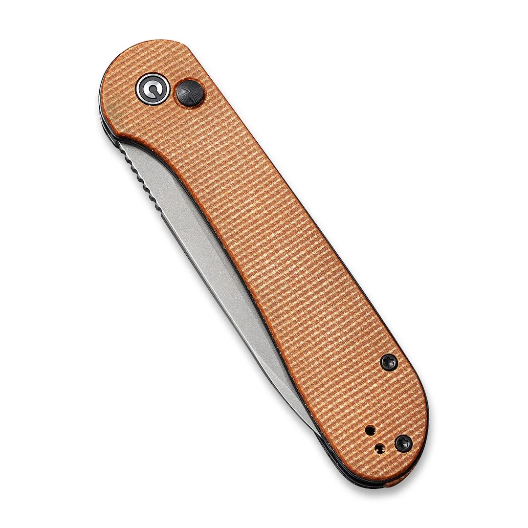 Nóż CIVIVI Button Lock Elementum Brown Micarta — zdjęcie 5