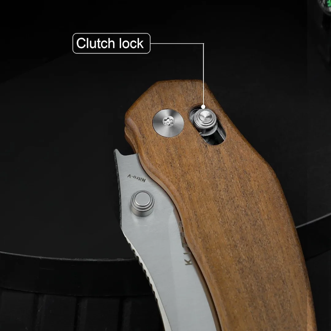 Nóż Kizer Bulldog Mkuruti Wood Nitro-V — zdjęcie 11