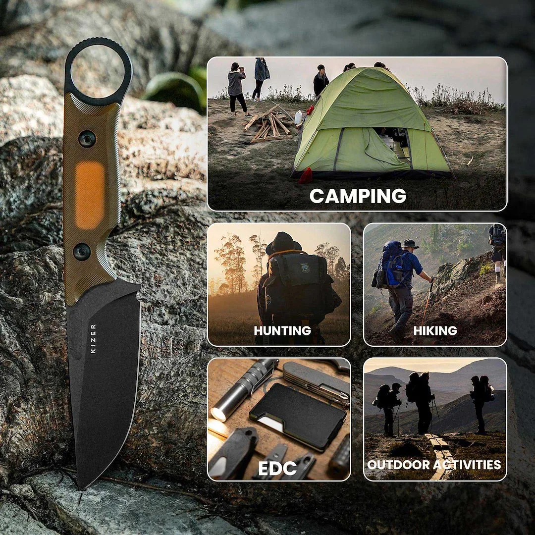 Nóż Kizer Fixed Cabox PEI Nitro-V — zdjęcie 16