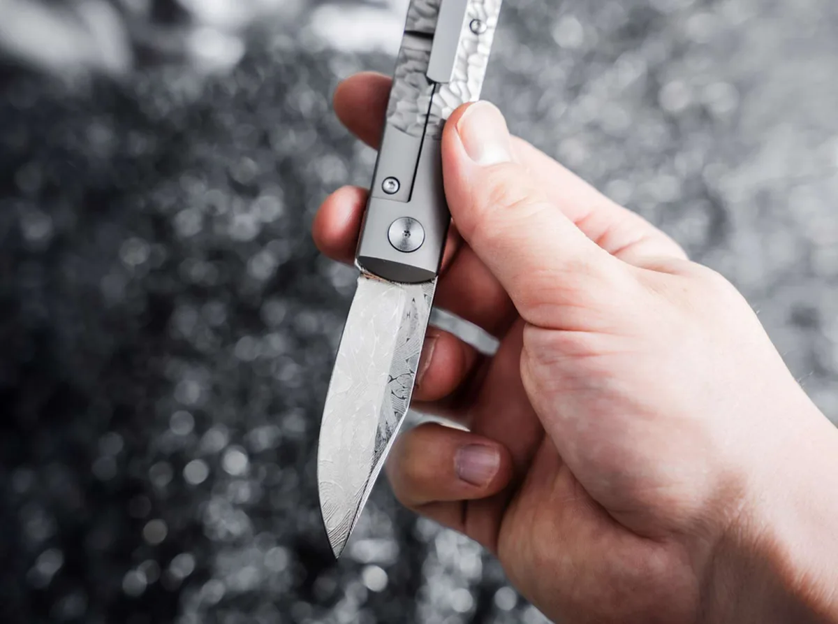 Nóż Böker BRLW Meteorite Damast Platinum Edition — zdjęcie 7
