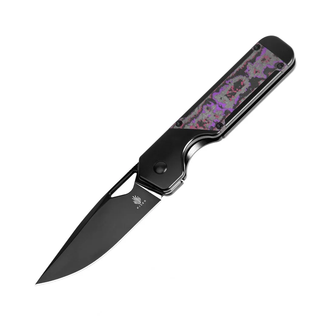Nóż Kizer Militaw Titanium+Fat Carbon S45VN — zdjęcie 1