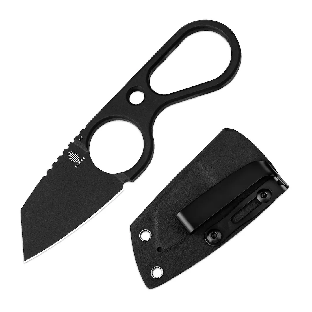 Nóż Kizer Fixed Bowtie D2 Black — zdjęcie 2