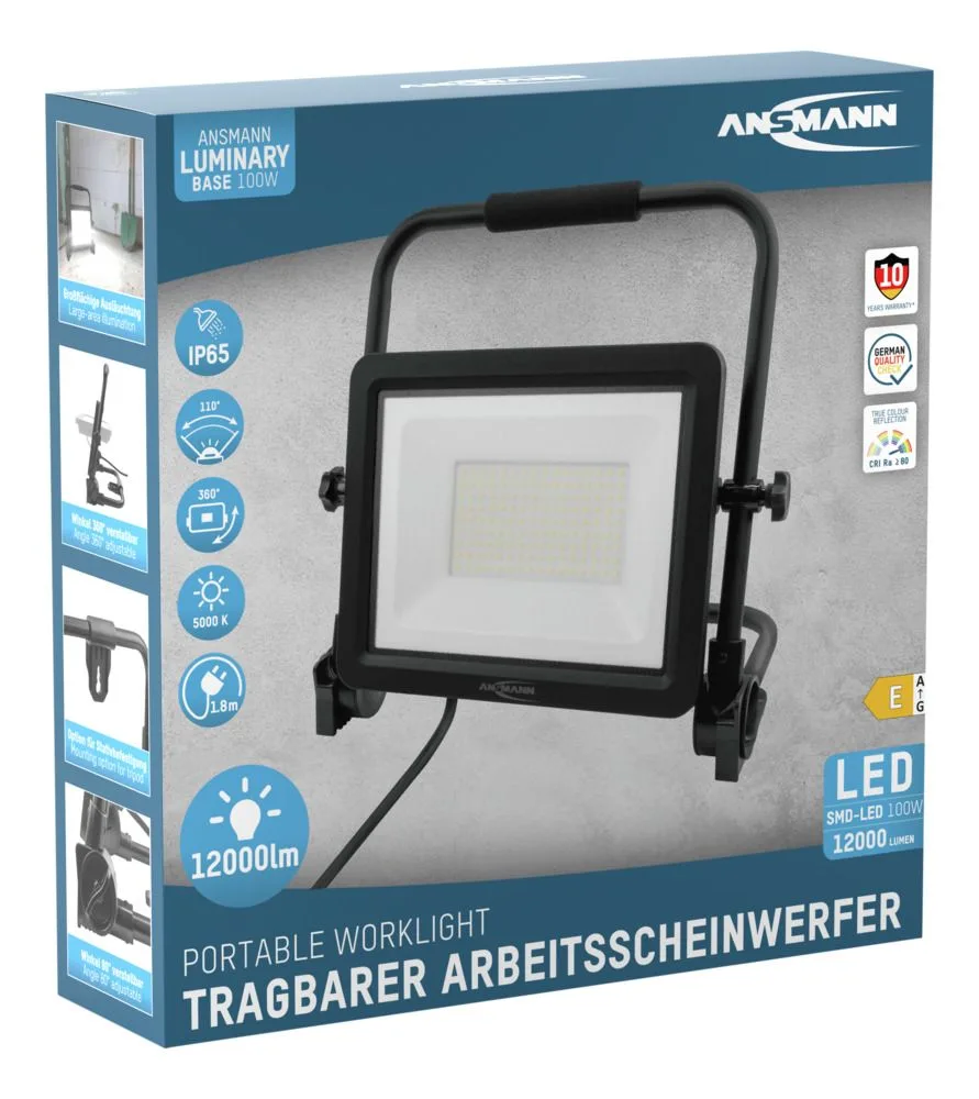 Reflektor roboczy Ansmann FL100W-AC 12000lm 230V — zdjęcie 8