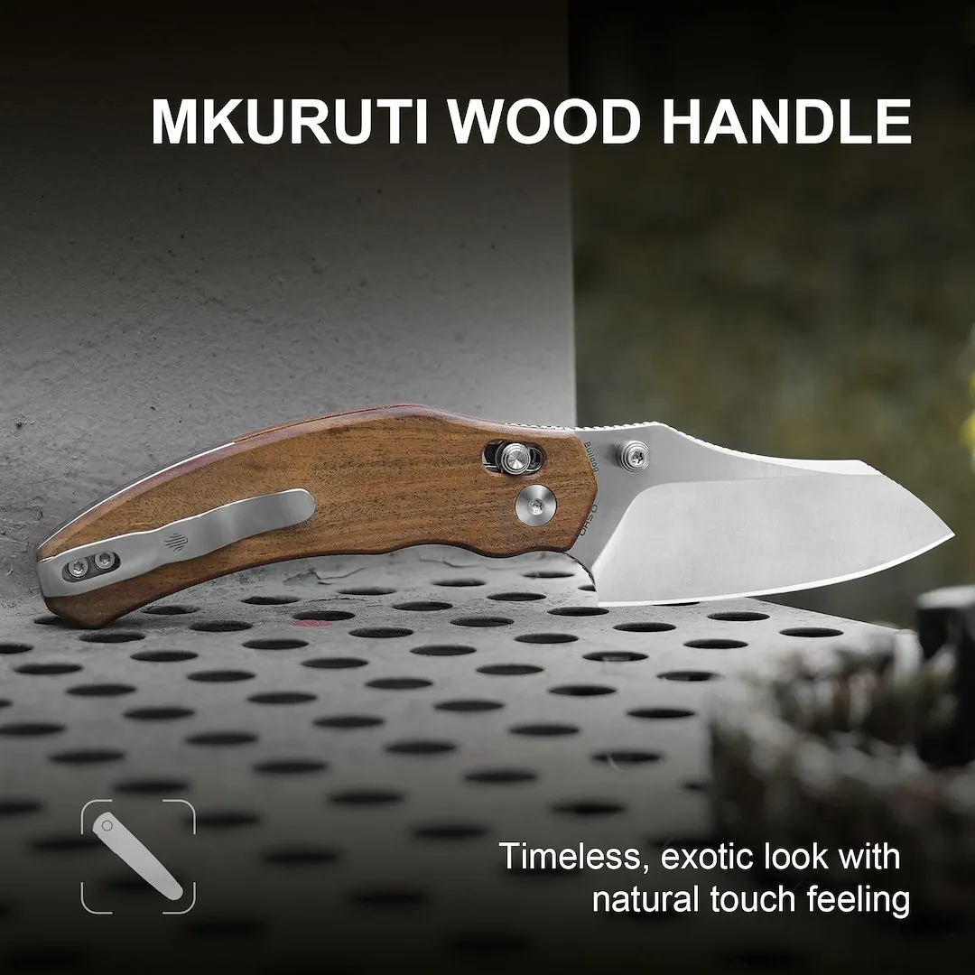 Nóż Kizer Bulldog Mkuruti Wood Nitro-V — zdjęcie 10