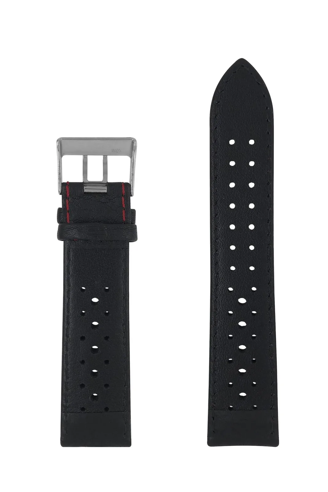 Pasek skórzany Zeppelin czarny 22 mm — zdjęcie 2