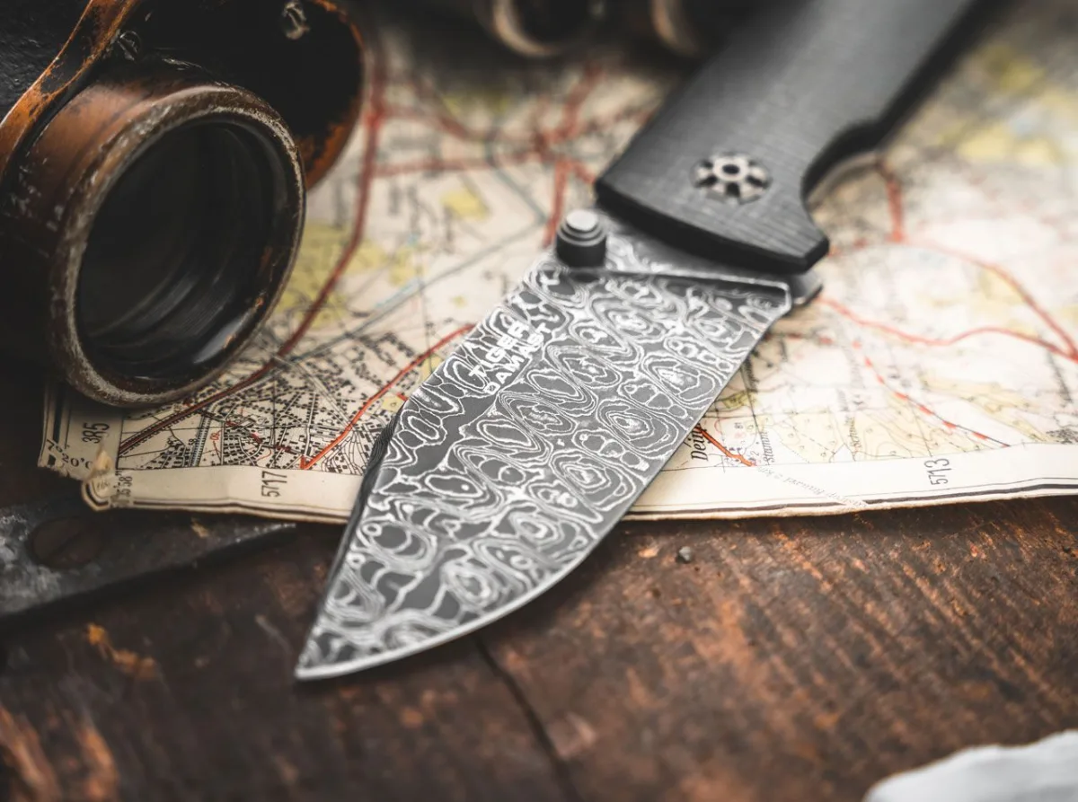 Nóż Böker Solingen Tiger-Damascus — zdjęcie 6