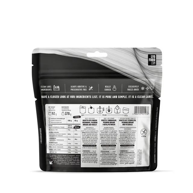LYOFOOD Risotto z borowikami 370g — zdjęcie 2