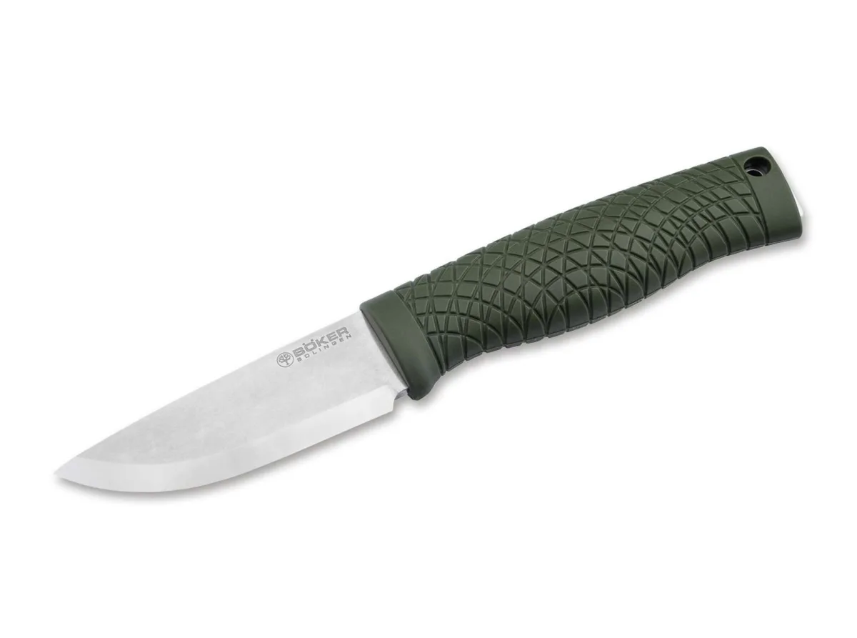 Nóż Böker Solingen Bronco Mini CPM3V Green Scandi — zdjęcie 1
