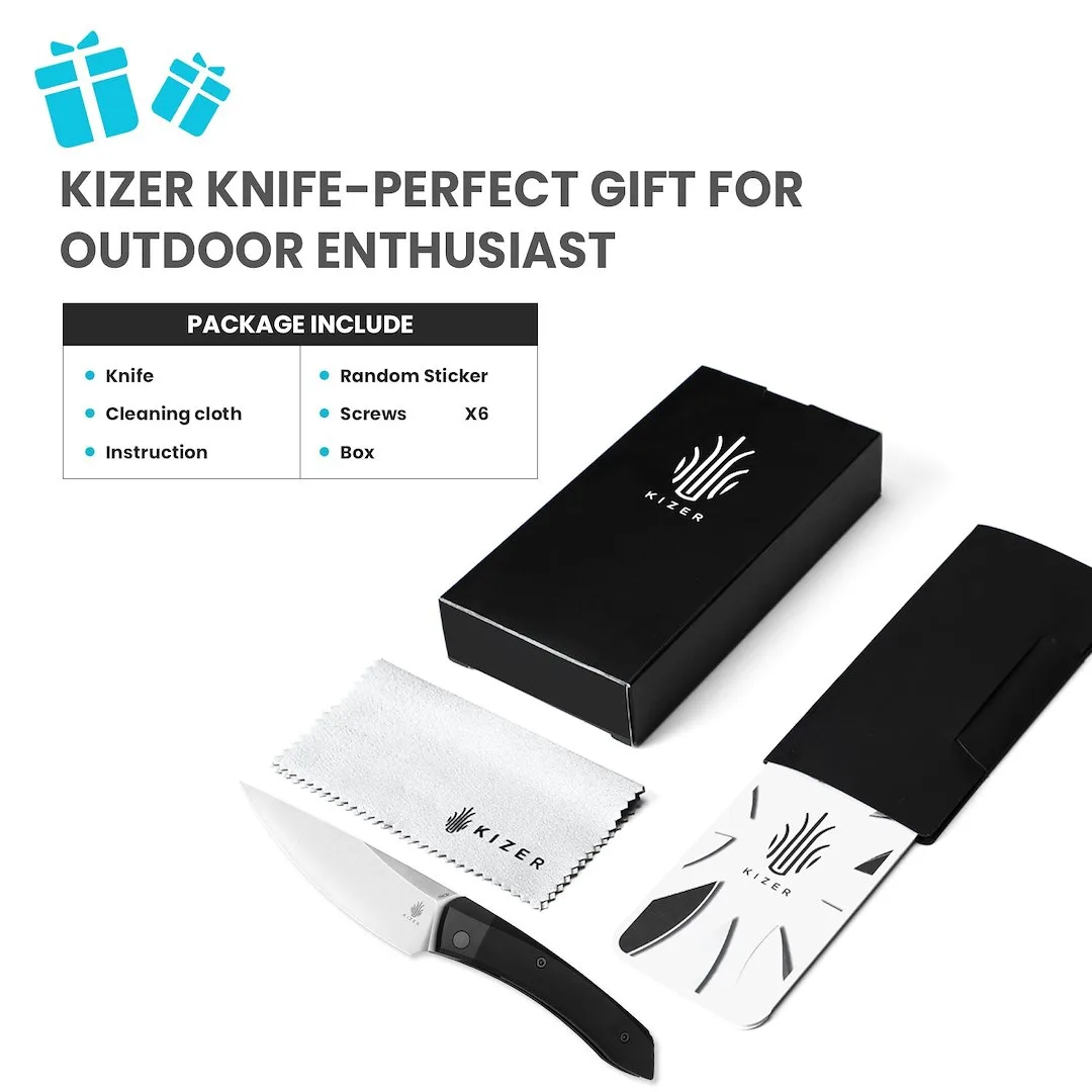 Nóż Kizer Momo Aluminum 154CM — zdjęcie 9