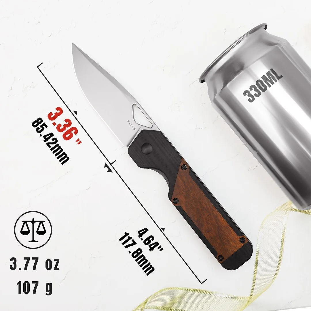 Nóż Kizer Militaw G10+Mkuruti 154CM — zdjęcie 15