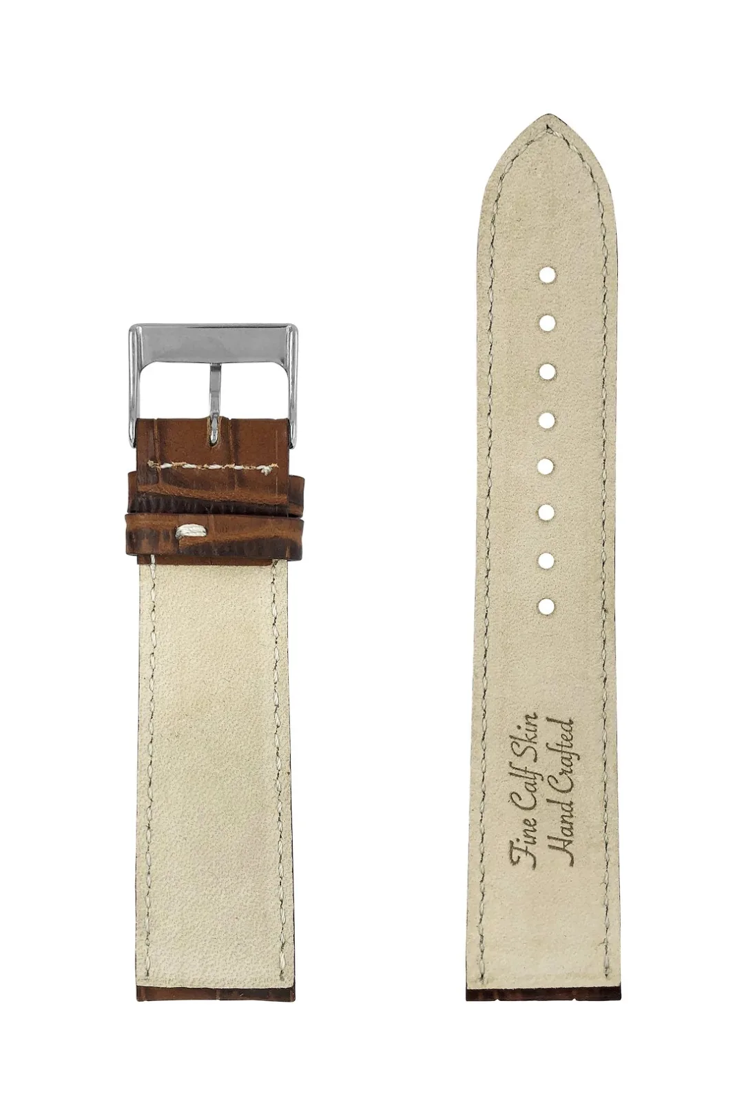 Pasek skórzany Zeppelin brązowy, 20 mm — zdjęcie 2