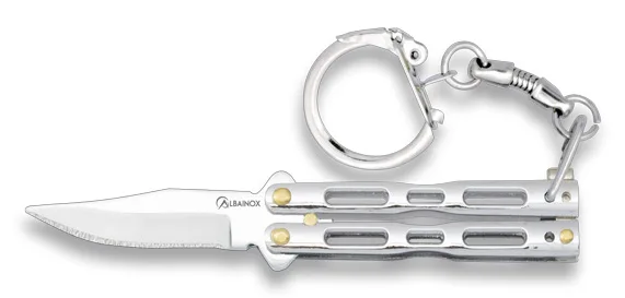 Nóż Brelok Albainox 02180-C Balisong Zamak Chrome