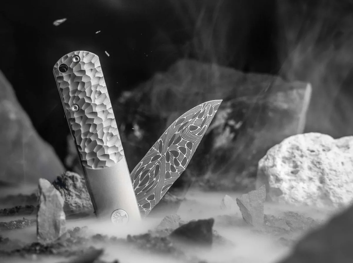 Nóż Böker Solingen BRLW Meteorite Damast — zdjęcie 5