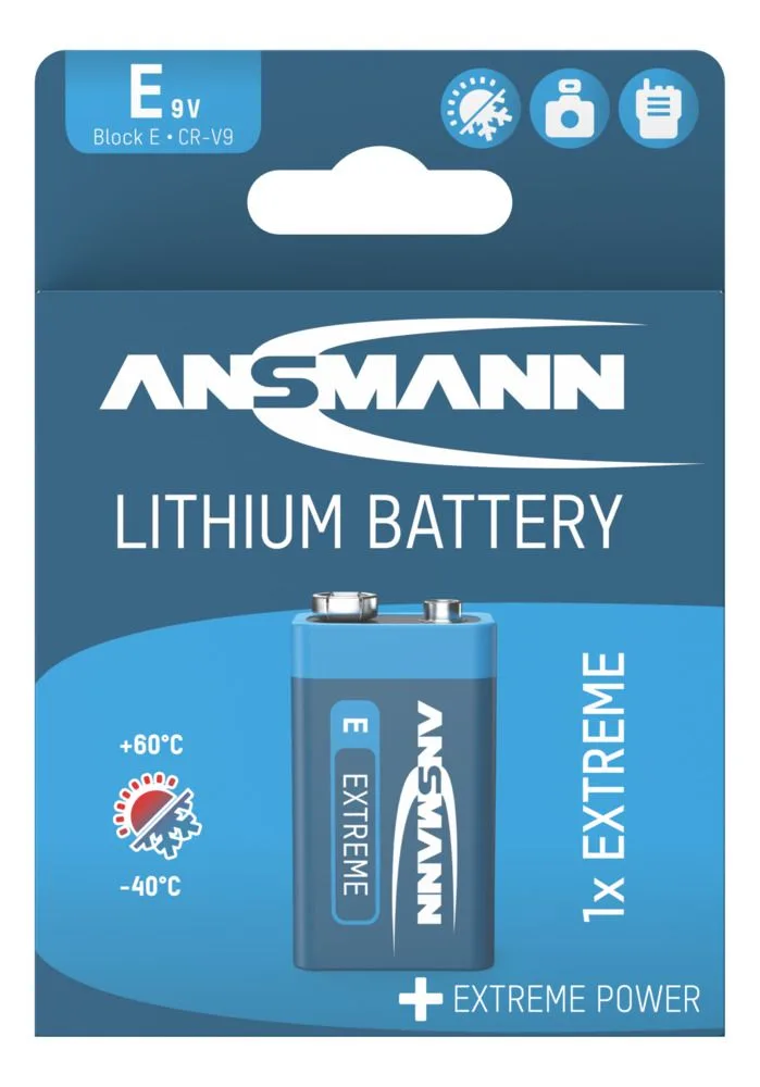 Bateria litowa Ansmann E / 1604LC / PP3 9V — zdjęcie 1