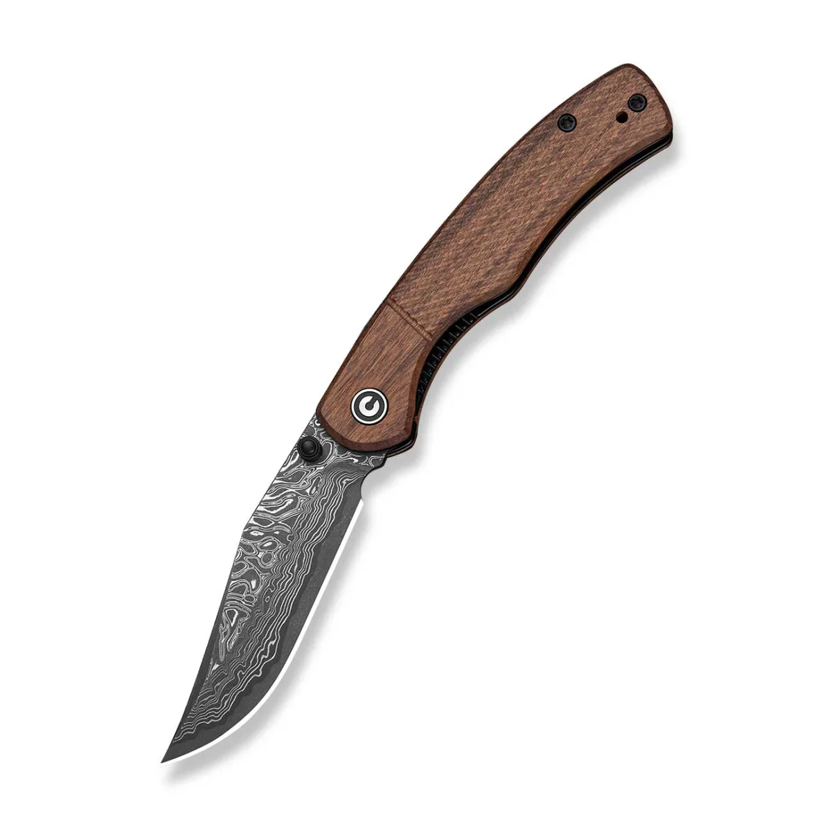 Nóż Civivi Clingman Damascus Guibourtia Wood — zdjęcie 1